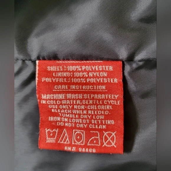 ESPRIT Quilted Jacket with Hood Full Zip Black Size Small - Picture 9 of 10